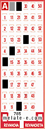 Volante ganador del sorteo 785 de Melate