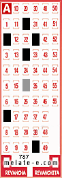 Volante ganador del sorteo 787 de Melate