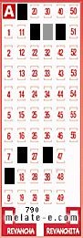 Volante ganador del sorteo 790 de Melate