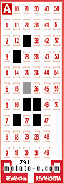 Volante ganador del sorteo 791 de Melate