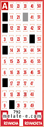 Volante ganador del sorteo 792 de Melate