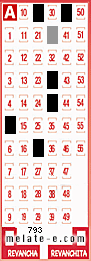 Volante ganador del sorteo 793 de Melate