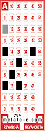 Volante ganador del sorteo 794 de Melate