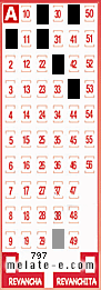 Volante ganador del sorteo 797 de Melate