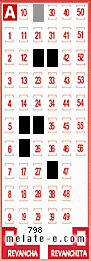 Volante ganador del sorteo 798 de Melate