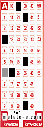 Volante ganador del sorteo 800 de Melate