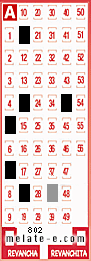 Volante ganador del sorteo 802 de Melate