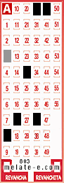 Volante ganador del sorteo 803 de Melate