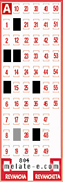 Volante ganador del sorteo 804 de Melate