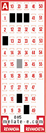 Volante ganador del sorteo 805 de Melate