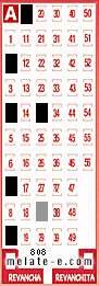 Volante ganador del sorteo 808 de Melate