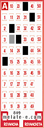 Volante ganador del sorteo 809 de Melate