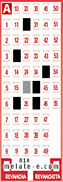 Volante ganador del sorteo 810 de Melate