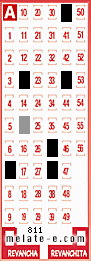 Volante ganador del sorteo 811 de Melate