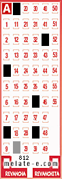 Volante ganador del sorteo 812 de Melate