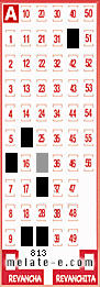 Volante ganador del sorteo 813 de Melate
