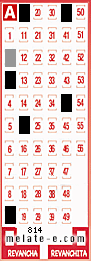 Volante ganador del sorteo 814 de Melate