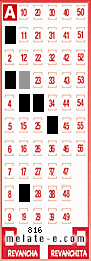 Volante ganador del sorteo 816 de Melate