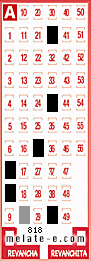 Volante ganador del sorteo 818 de Melate
