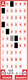 Volante ganador del sorteo 829 de Melate