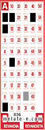 Volante ganador del sorteo 836 de Melate