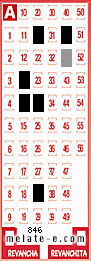 Volante ganador del sorteo 846 de Melate