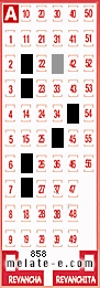 Volante ganador del sorteo 858 de Melate