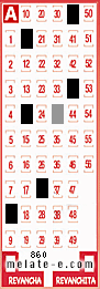 Volante ganador del sorteo 860 de Melate
