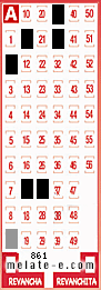 Volante ganador del sorteo 861 de Melate