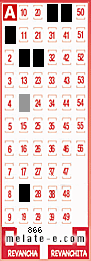 Volante ganador del sorteo 866 de Melate