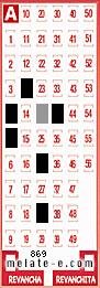 Volante ganador del sorteo 869 de Melate