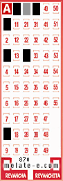 Volante ganador del sorteo 870 de Melate