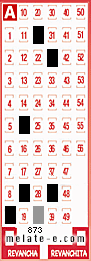 Volante ganador del sorteo 873 de Melate