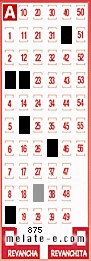 Volante ganador del sorteo 875 de Melate