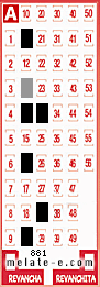 Volante ganador del sorteo 881 de Melate