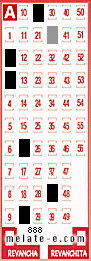 Volante ganador del sorteo 888 de Melate