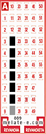 Volante ganador del sorteo 889 de Melate
