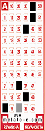 Volante ganador del sorteo 890 de Melate