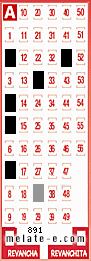 Volante ganador del sorteo 891 de Melate