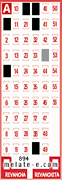Volante ganador del sorteo 894 de Melate