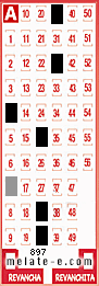 Volante ganador del sorteo 897 de Melate
