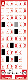 Volante ganador del sorteo 900 de Melate