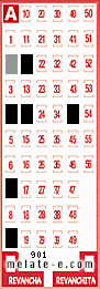 Volante ganador del sorteo 901 de Melate