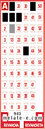 Volante ganador del sorteo 903 de Melate