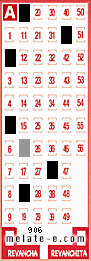 Volante ganador del sorteo 906 de Melate