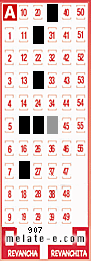 Volante ganador del sorteo 907 de Melate