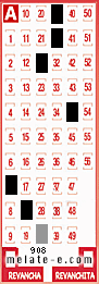 Volante ganador del sorteo 908 de Melate