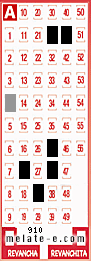 Volante ganador del sorteo 910 de Melate