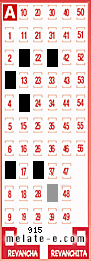Volante ganador del sorteo 915 de Melate