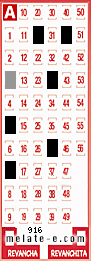 Volante ganador del sorteo 916 de Melate